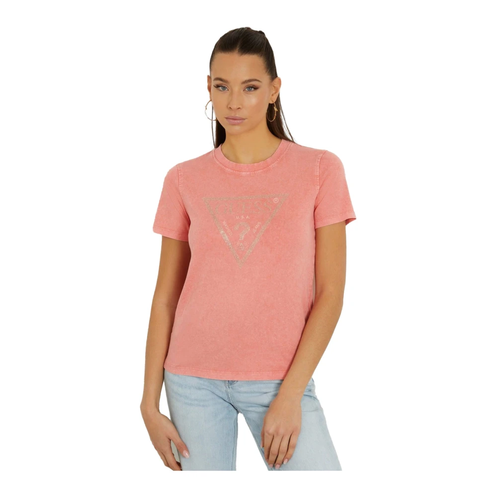 Guess - Tops > T-Shirts - Pink - Guess - Modalova