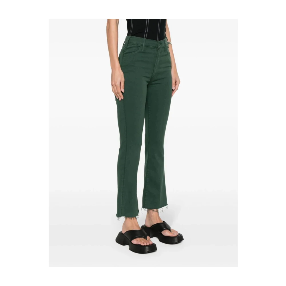 Mother Boot-cut Jeans Green Dames