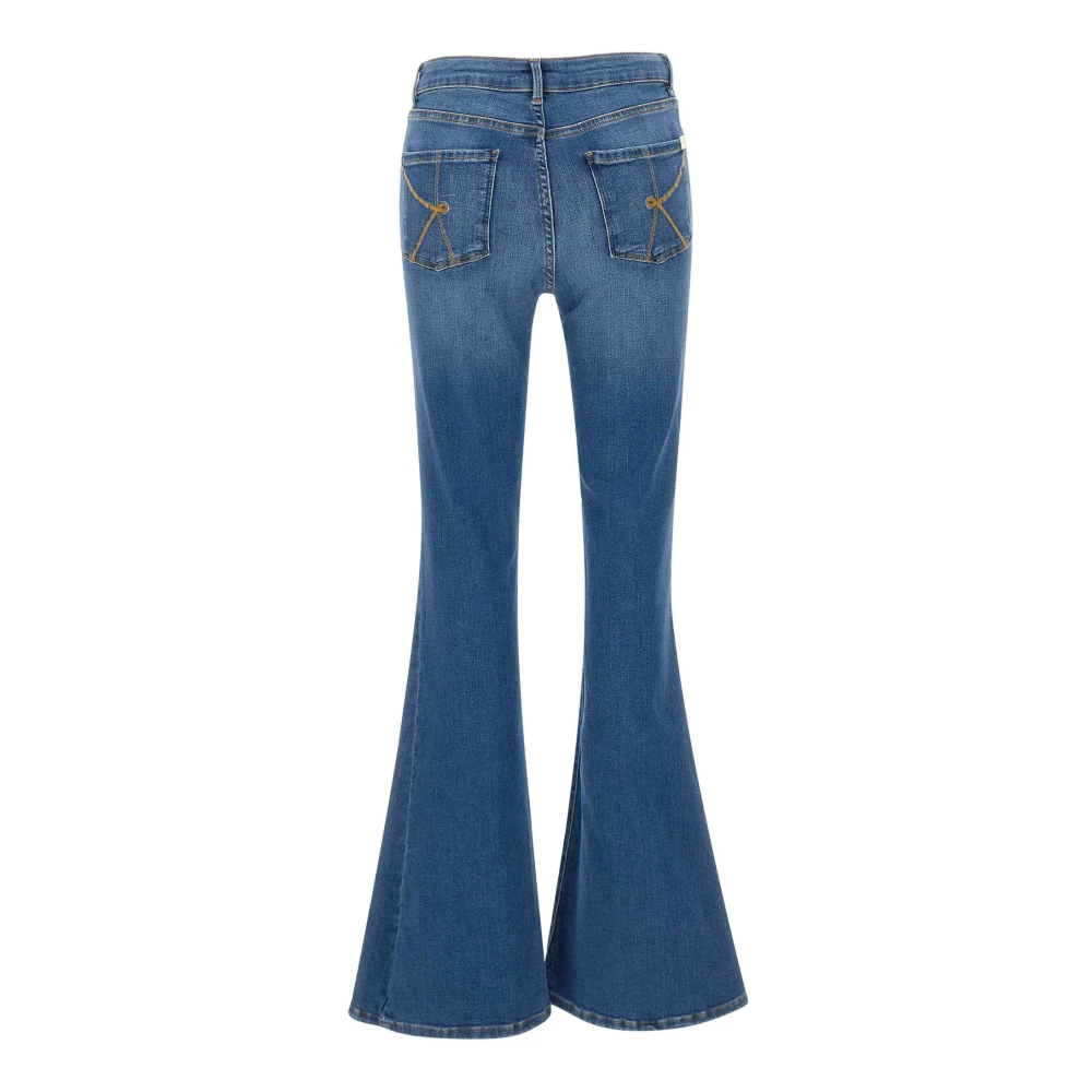 Kaos Dames Stretch Denim Flare Jeans Blue Dames
