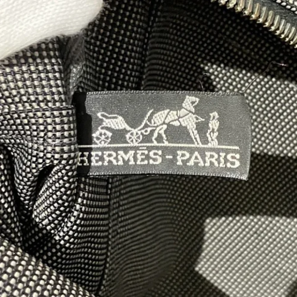 Hermès Vintage Pre-owned Canvas handbags Black Dames