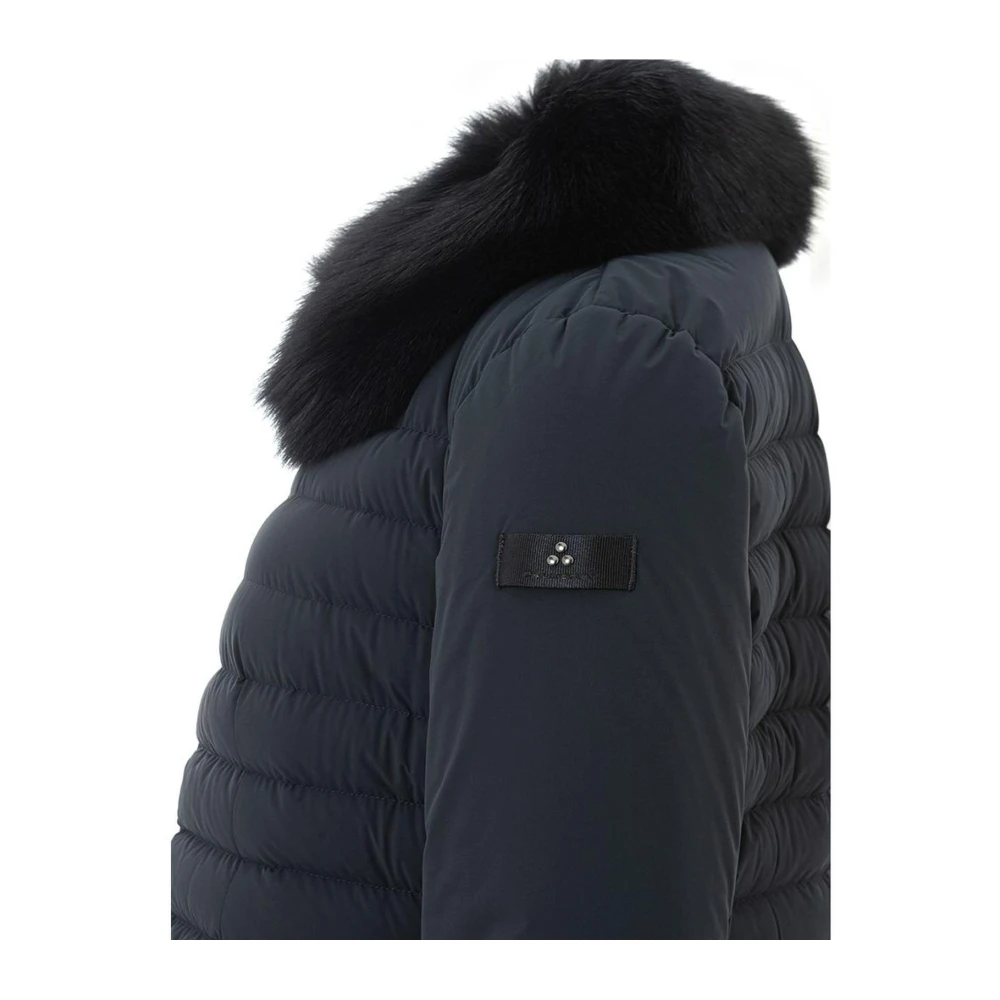 Peuterey Chique Blauwe Polyamide Jas Blue Dames