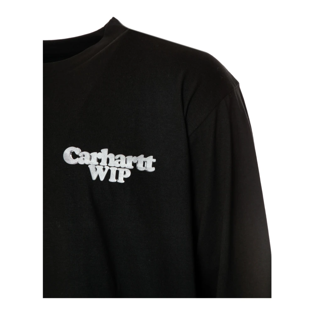 Carhartt WIP Chain Link Longsleeve Grafische Tee Black Heren