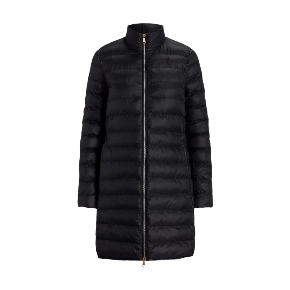 Polo Ralph Lauren Zwarte Gewatteerde Waterbestendige Geïsoleerde Jas Black Dames