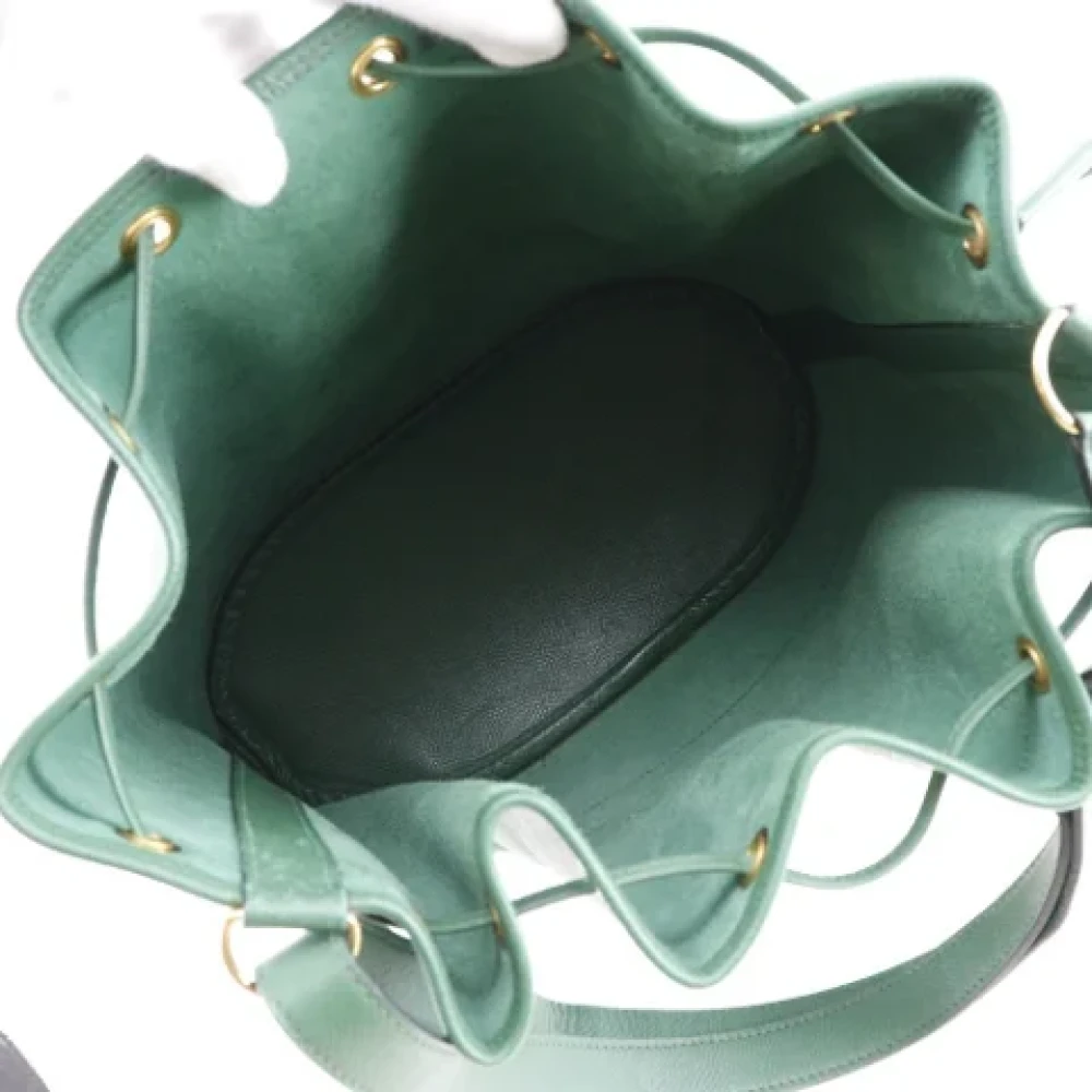 Hermès Vintage Pre-owned Leather shoulder-bags Green Dames