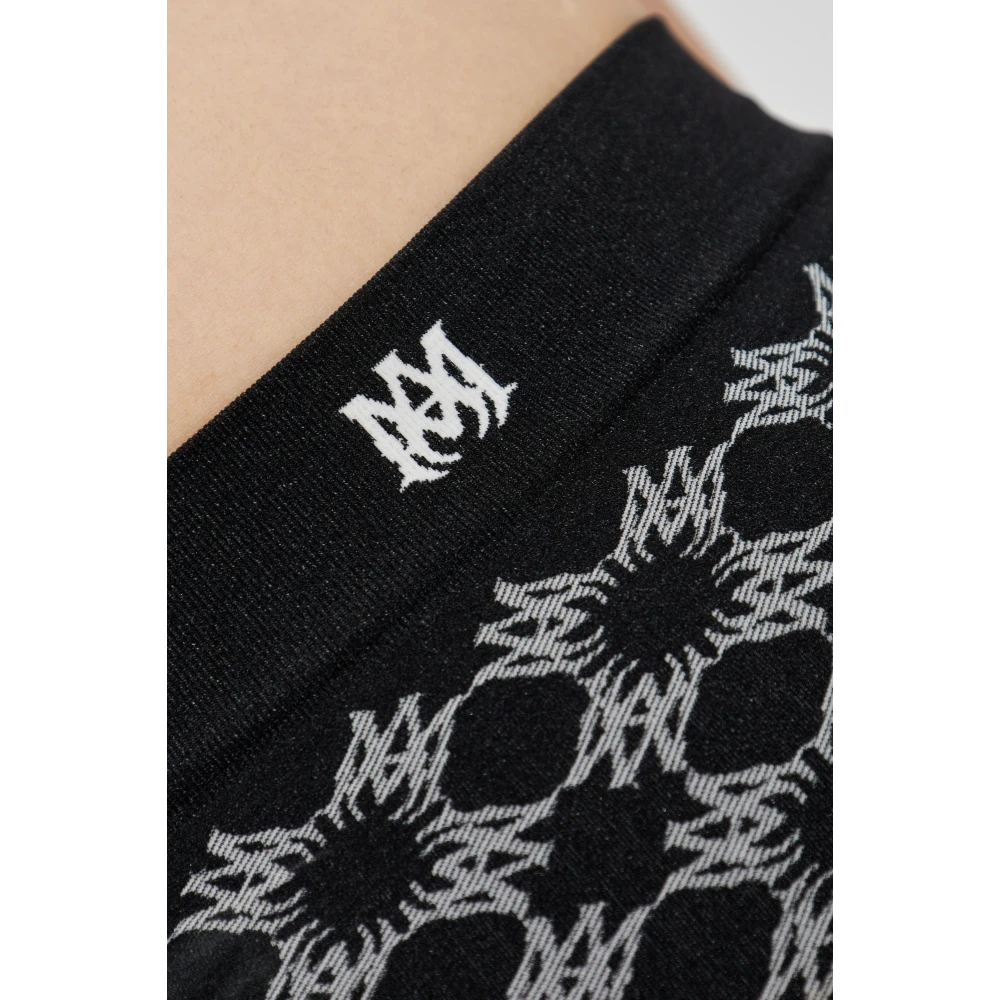 Amiri Monogram Leggings Black Dames