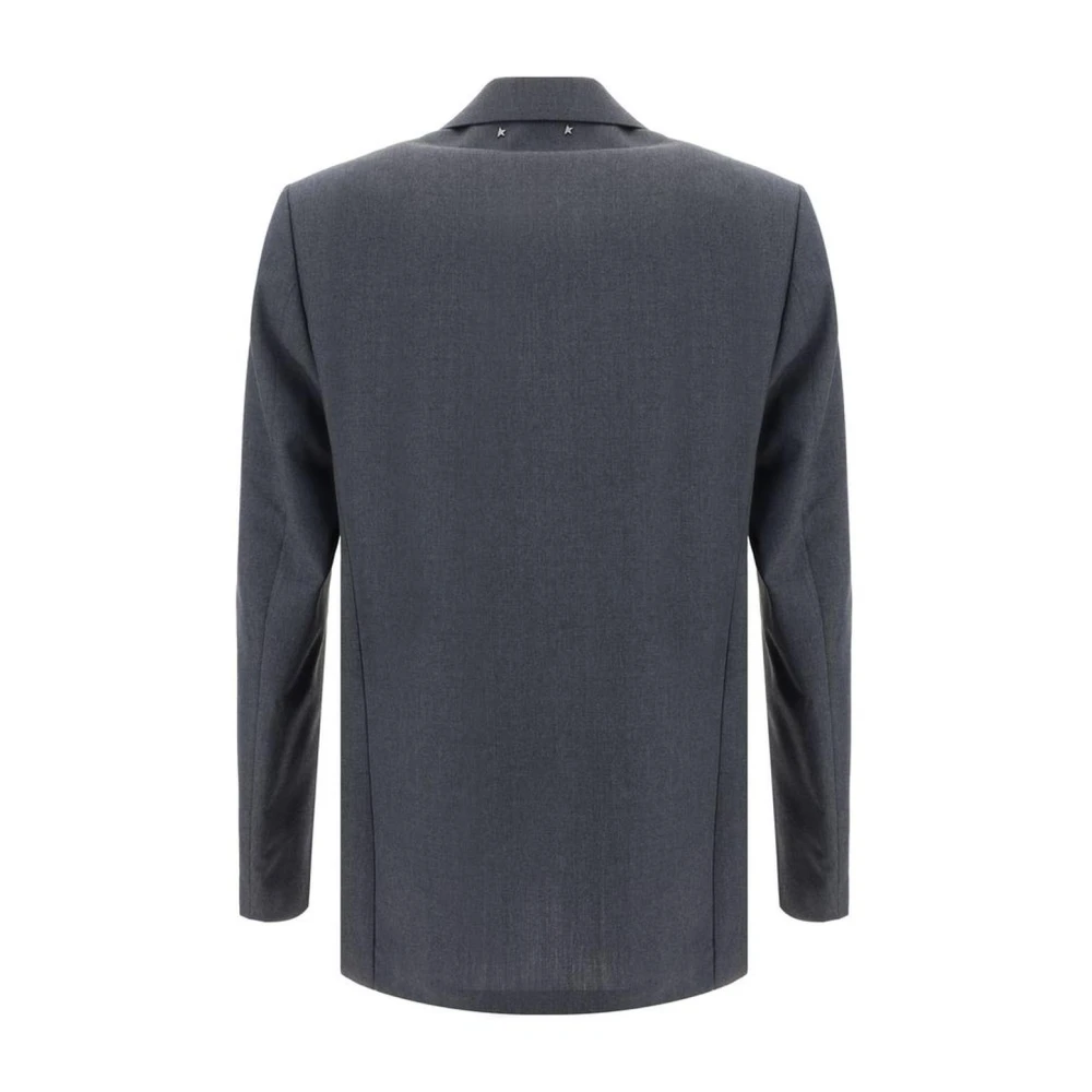 Golden Goose Klassieke Revers Wollen Blazer Jas Gray Heren