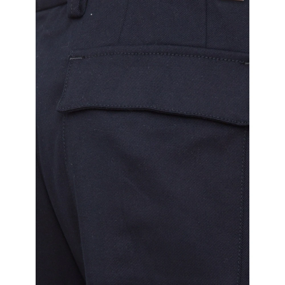 Paolo Pecora Blauwe Stoffen Broek Stijlvol Model Blue Heren