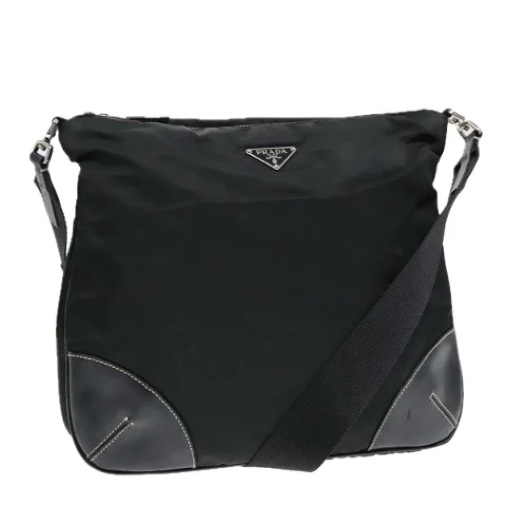 Prada Vintage Pre-owned Leather prada-bags Black Dames