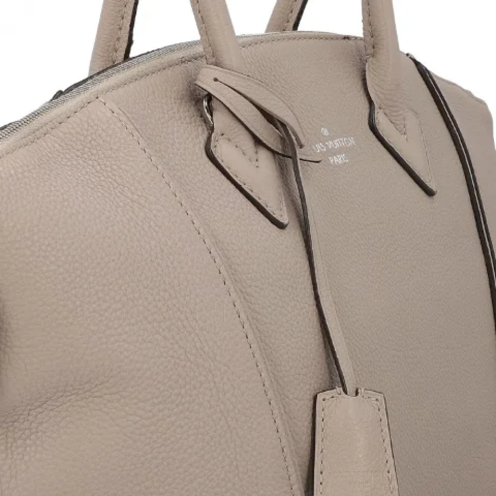 Louis Vuitton Vintage Pre-owned Leather handbags Gray Dames