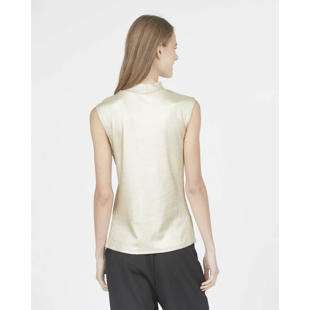 Sisters Point Lange mouw top in Vekas-Ta stijl Beige Dames