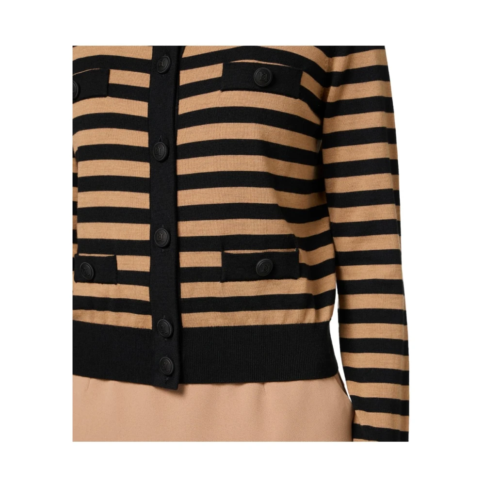 Elisabetta Franchi Stijlvolle Gebreide Top Black Dames