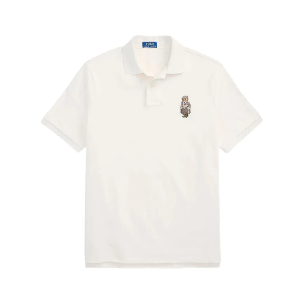 Polo Ralph Lauren Men's White Polo Shirts, Xl, Short Sleeve Polo Shirt