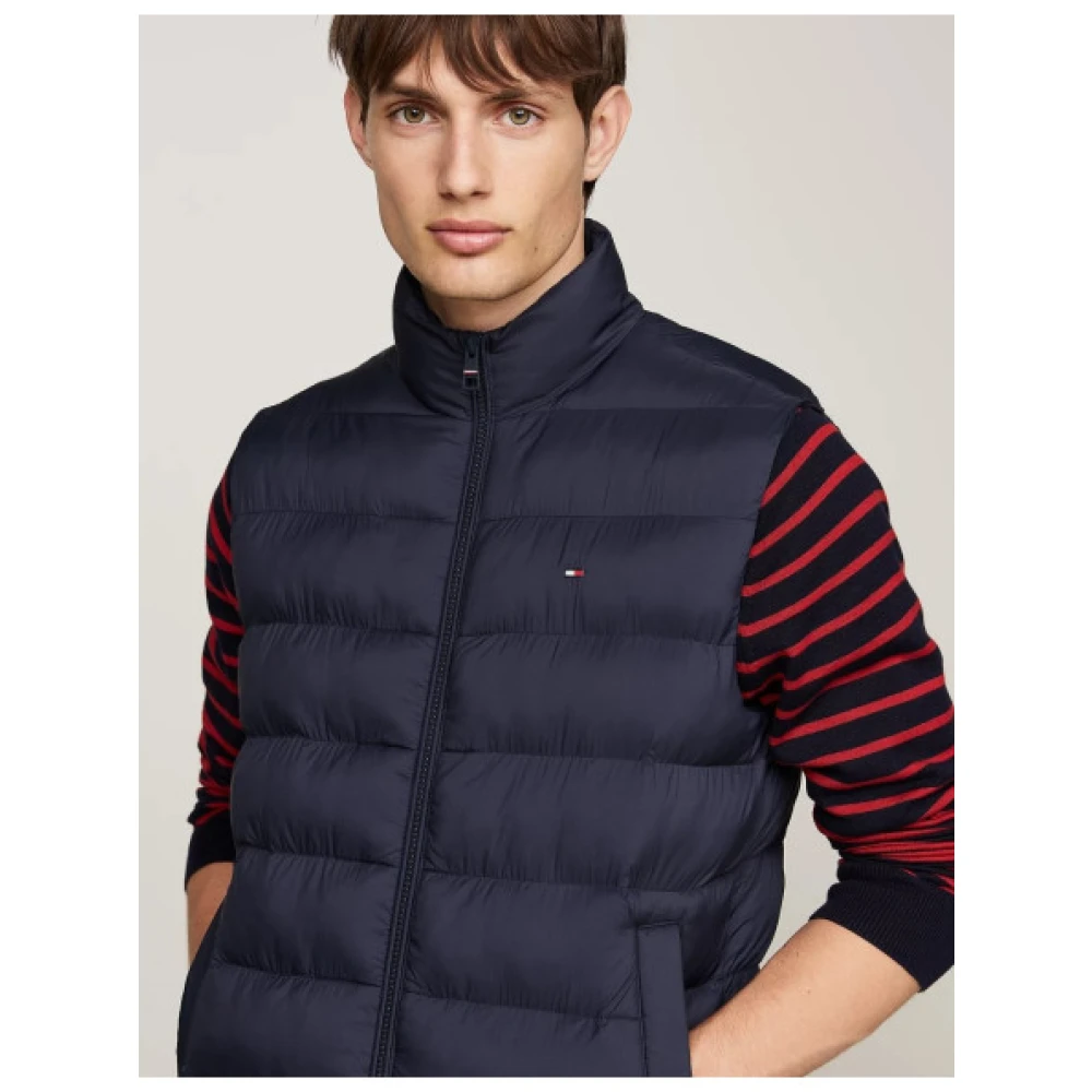 Tommy Hilfiger Gewatteerd mouwloos pufferjack Blue Heren