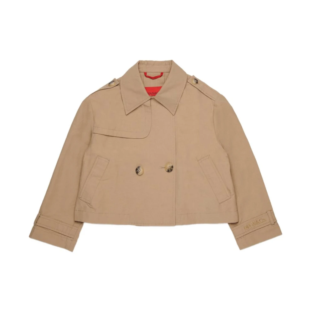 Max & Co Beige Light Jackets, Female, 10 Y, Light Jacket