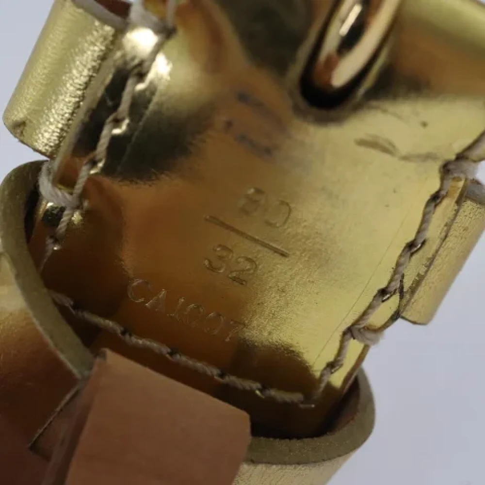 Louis Vuitton Vintage Pre-owned Leather belts Yellow Dames