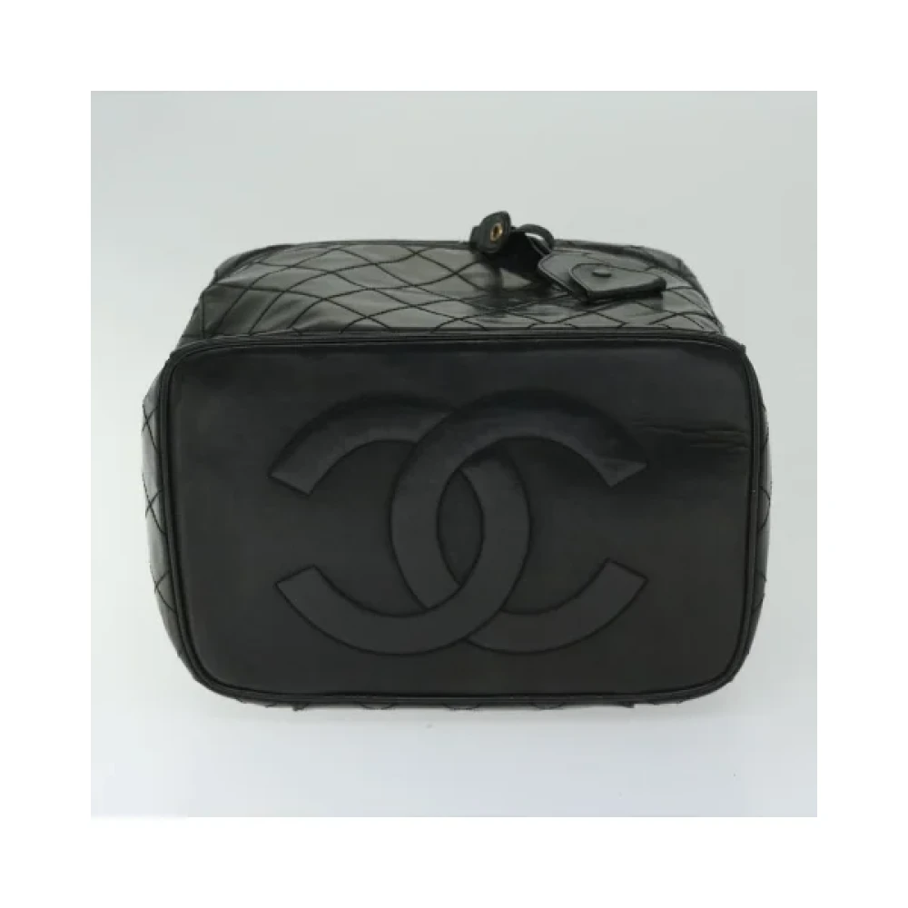 Chanel Vintage Pre-owned Leather home-office Black Dames