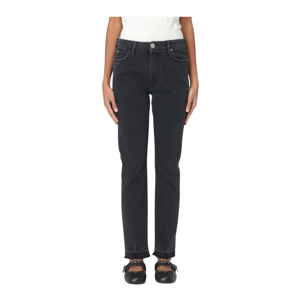 Pinko Women's Black Slim-Fit Jeans,, Distressed Skinny Jeans W30