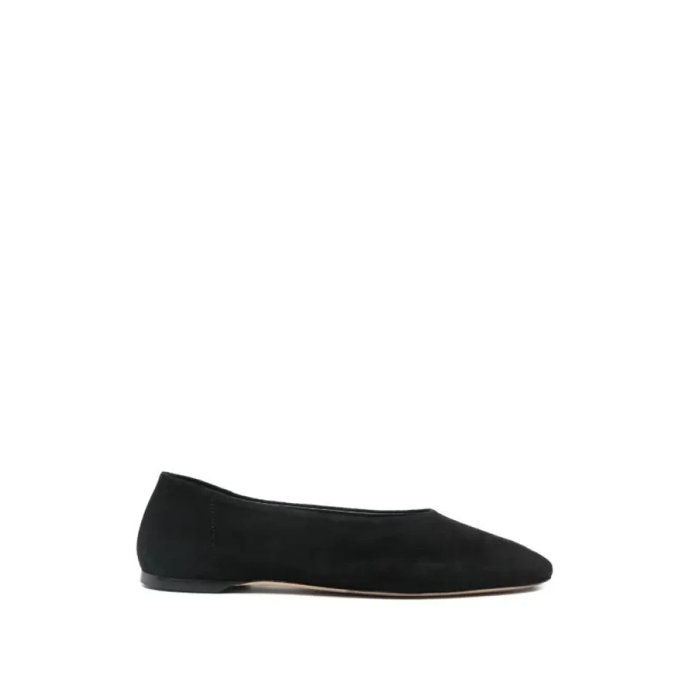 Totême Black Slip Suede Ballerinas - Female - Ballerina Shoes - 7 Uk - Shoes