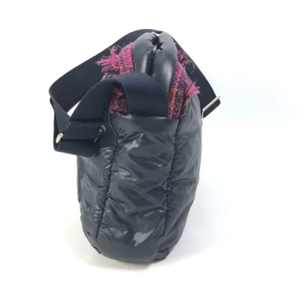 Chanel Vintage Pre-owned Nylon chanel-bags Blue Dames