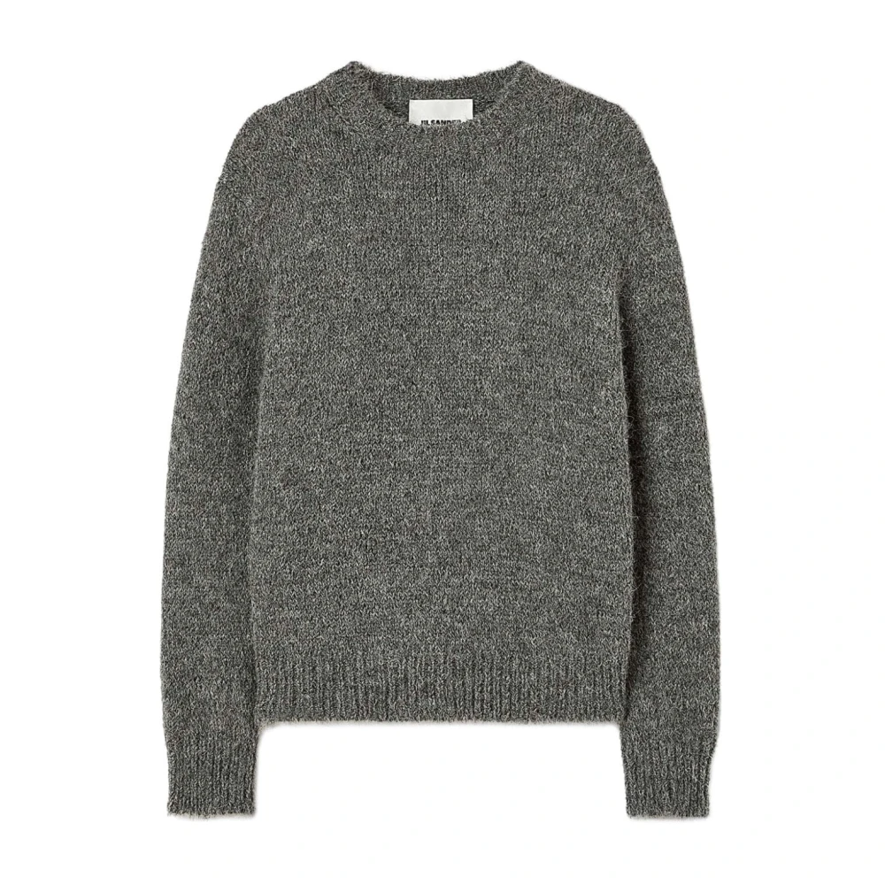 Jil Sander Grijze Alpaca Wolmix Trui Gray Dames