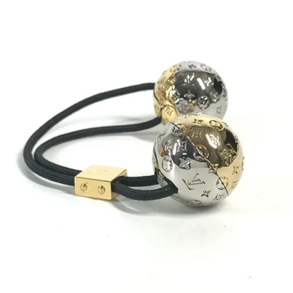 Louis Vuitton Vintage Pre-owned Metal hair-accessories Yellow Dames