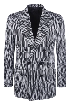 Jacquard Geometric Design Jacket