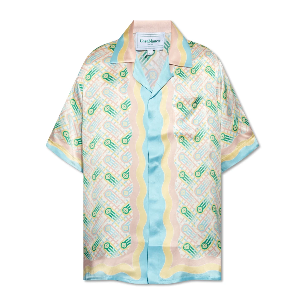 Casablanca Cuban Collar Short Sleeve Shirt Multicolor Dames