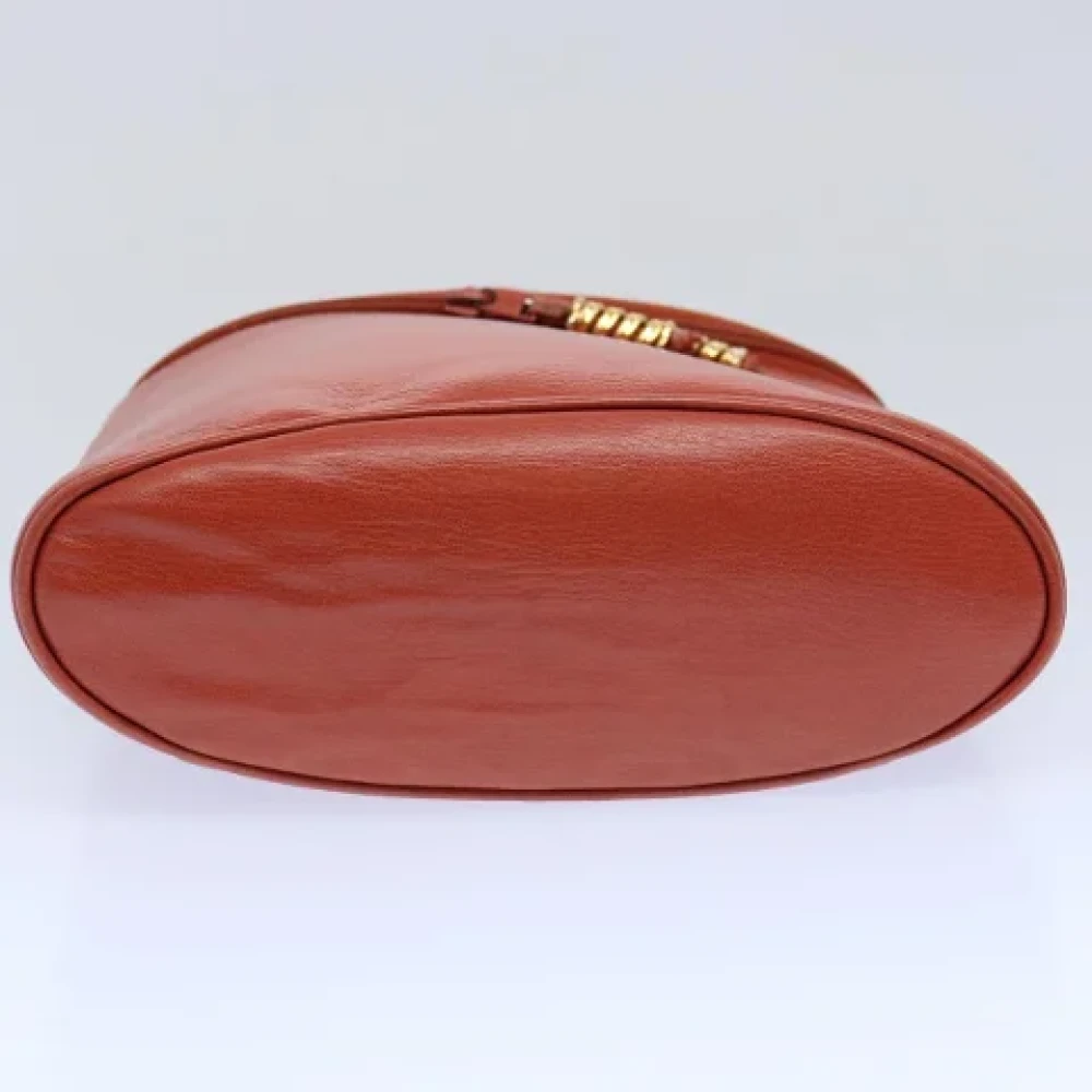 Loewe Pre-owned Leather handbags Orange Dames