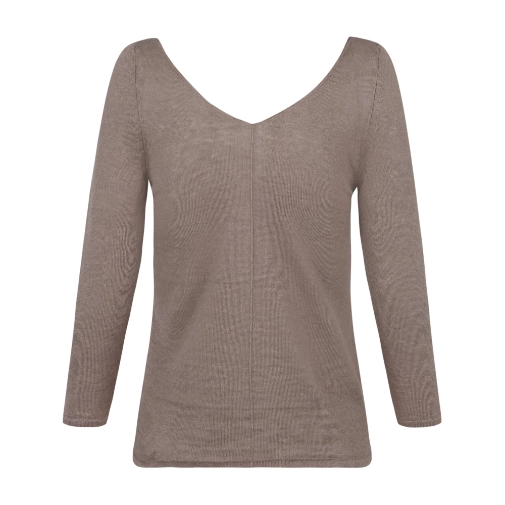 Cortana Botanica jersey in linnen punt mink Gray Dames