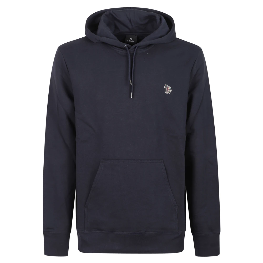 Paul Smith , Hoodies, Male, Blue, L, Zebra Logo Hoodie