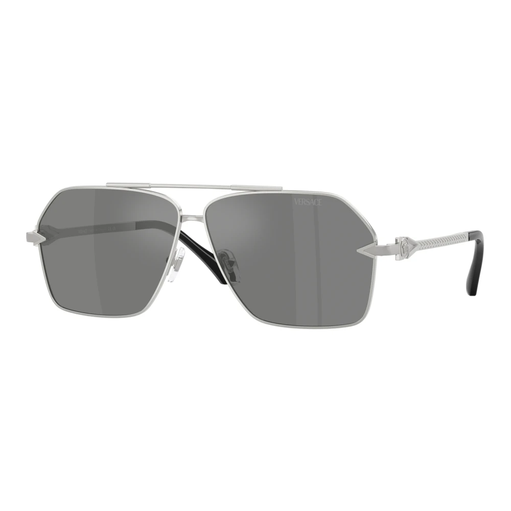 Versace Men's Gray Sunglasses, 63 Mm, Stylish Sunglasses