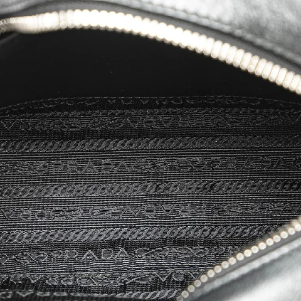 Prada Vintage Pre-owned Leather prada-bags Black Dames