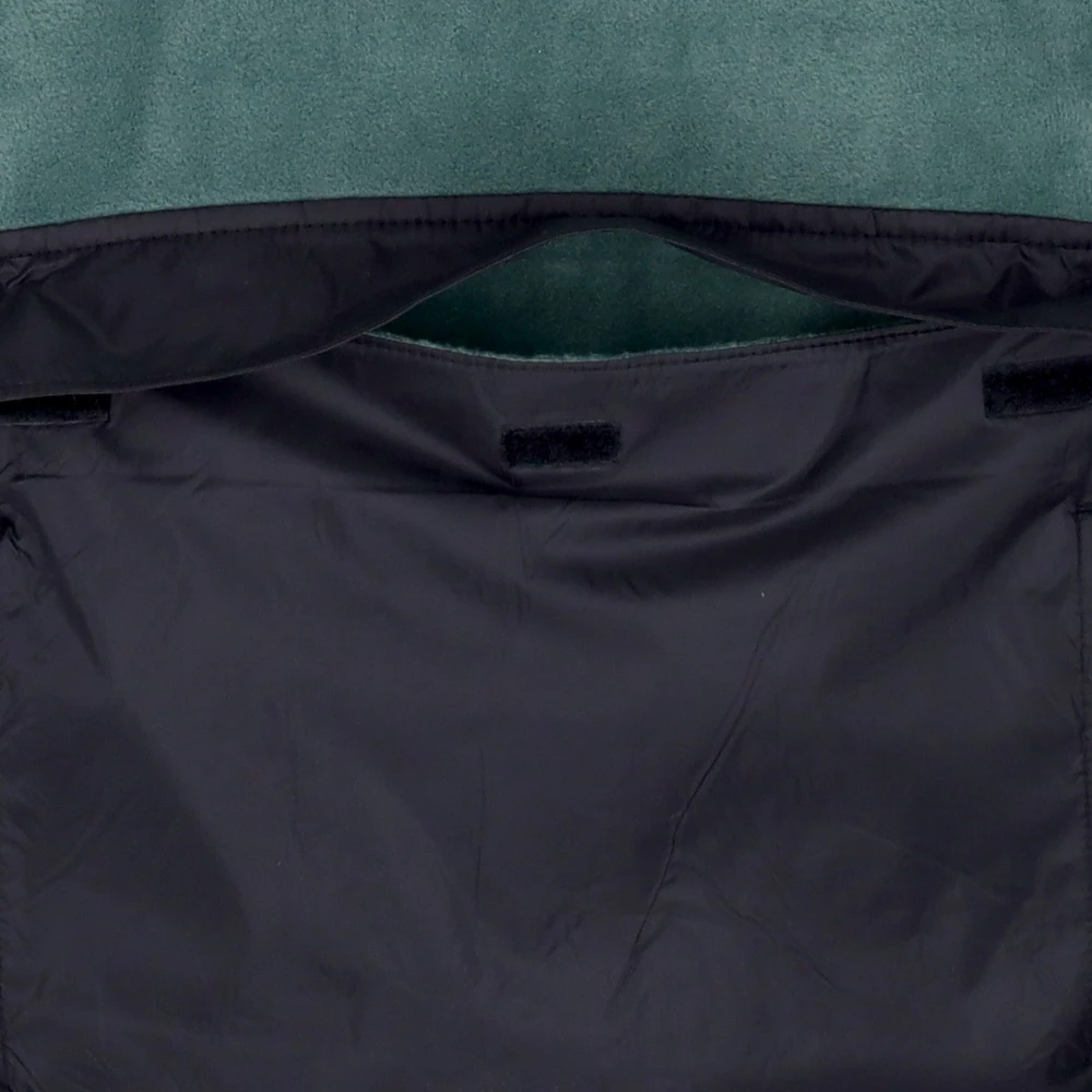 Vans Eend Groen Zwart Fleece Anorak Jas Green Heren