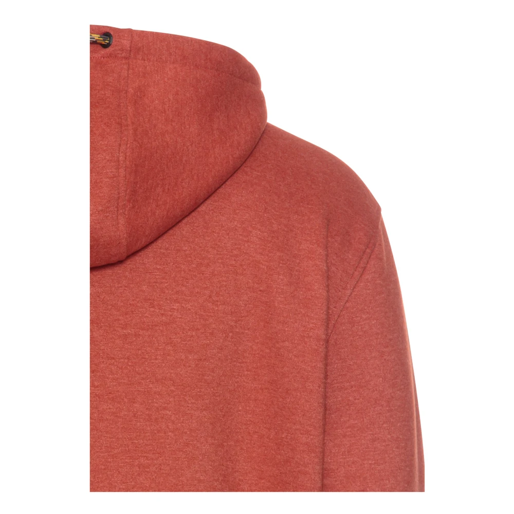 camel active Hoodie van katoenmix Red Heren