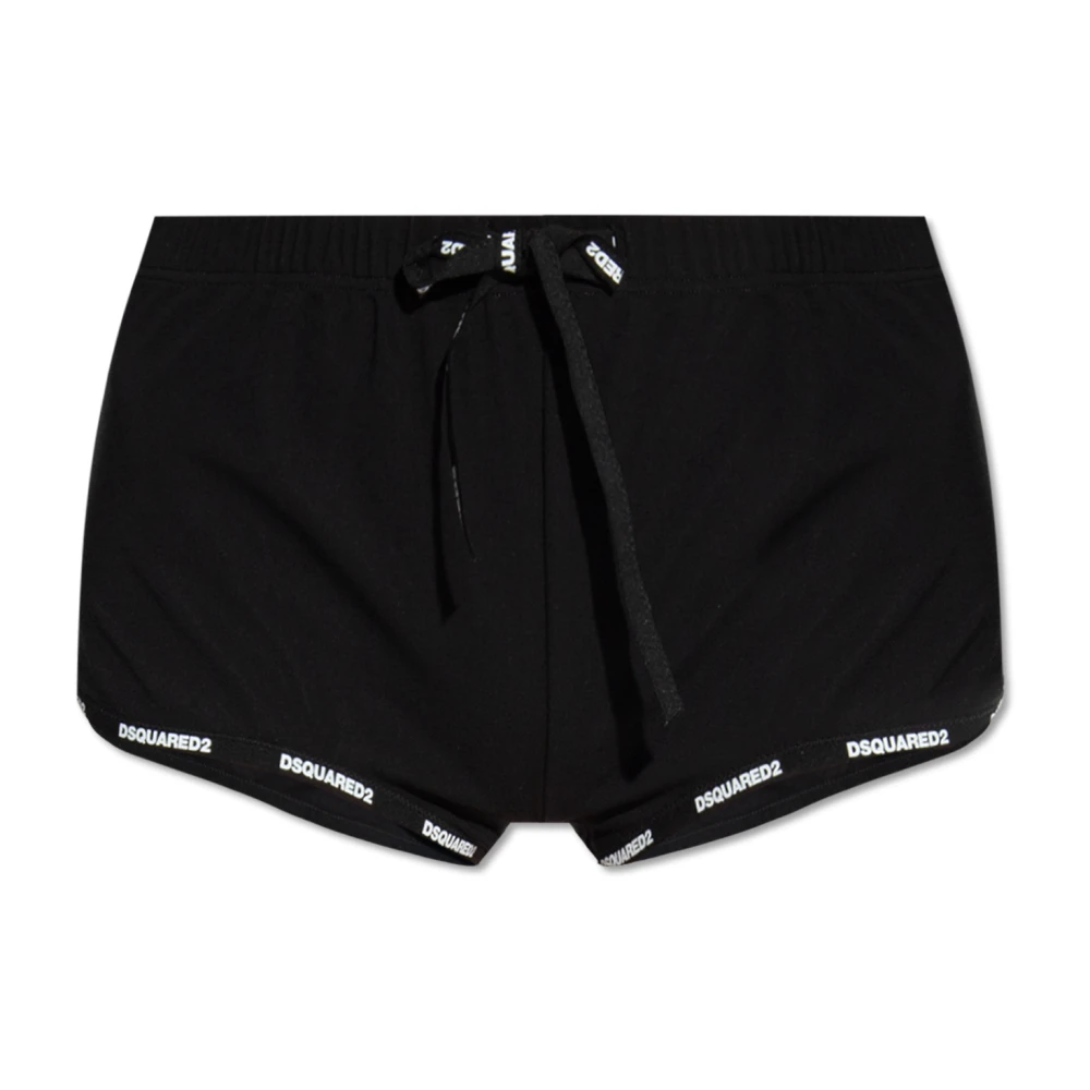 Dsquared2 Shorts met logo Black Dames