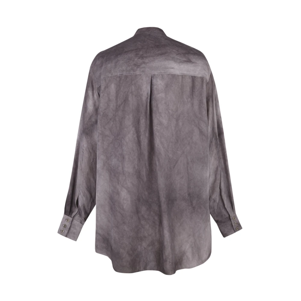 Cortana Park lila zijden overhemd Gray Dames