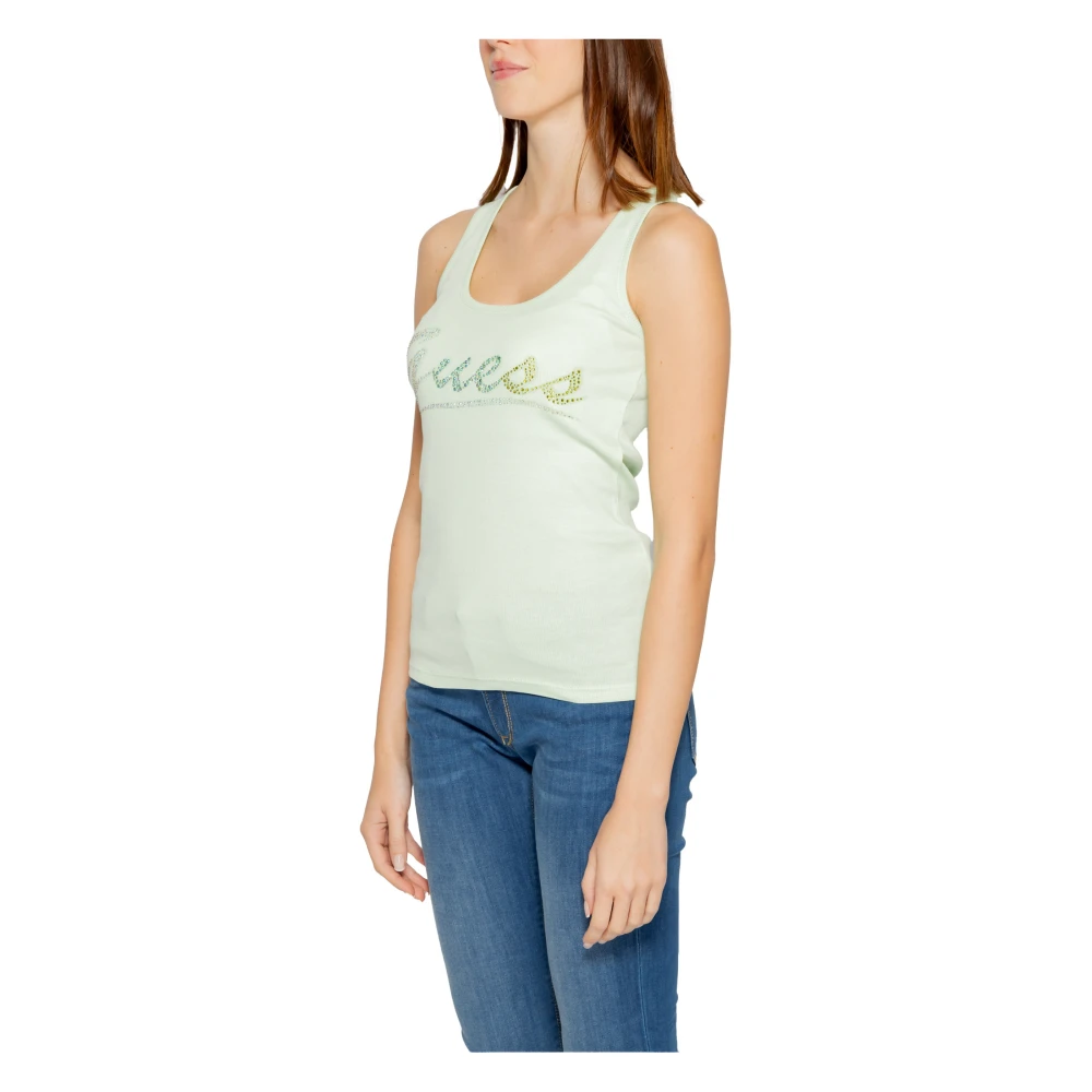 Guess Sprankelende Groene Tanktop Green Dames