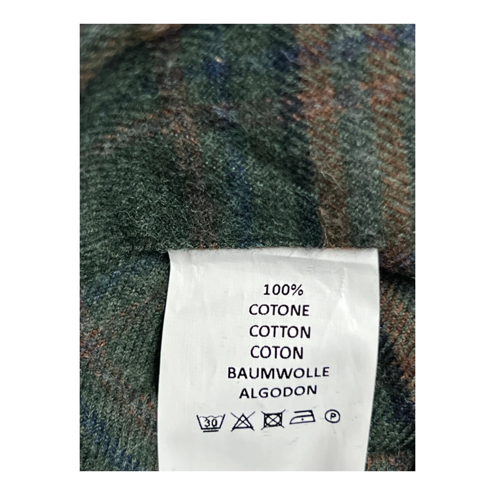 Xacus Flanellen Katoenen Legacy Geruite Shirt Groen Bruin Green Heren