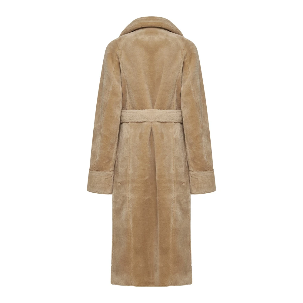 Urbancode Gestreepte jas Beige Dames