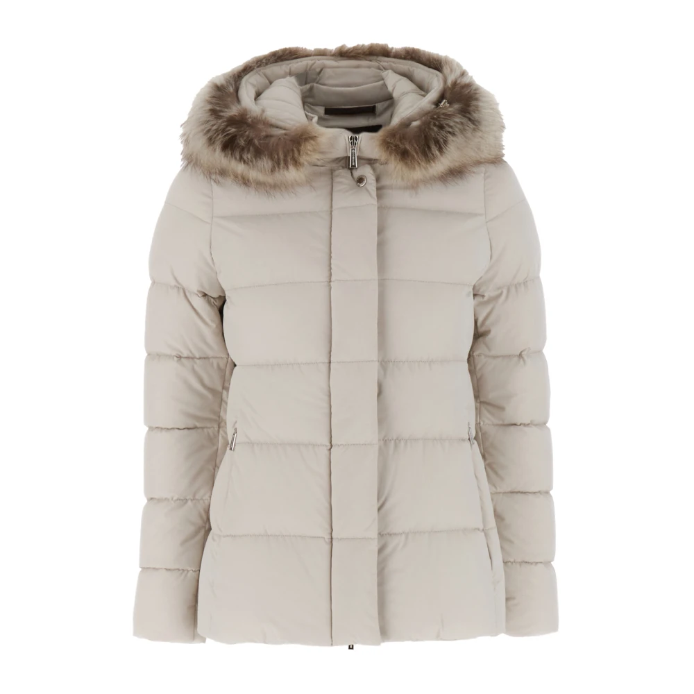 Moorer Stijlvolle Pufferjassen Beige Dames
