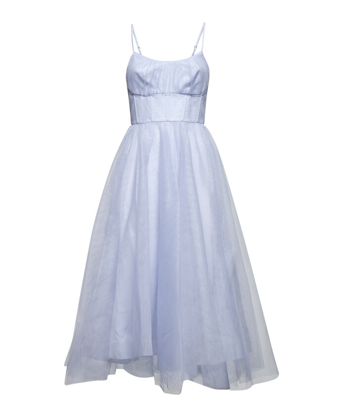 blue-ruched-corset-dress-with-pleated-skirt