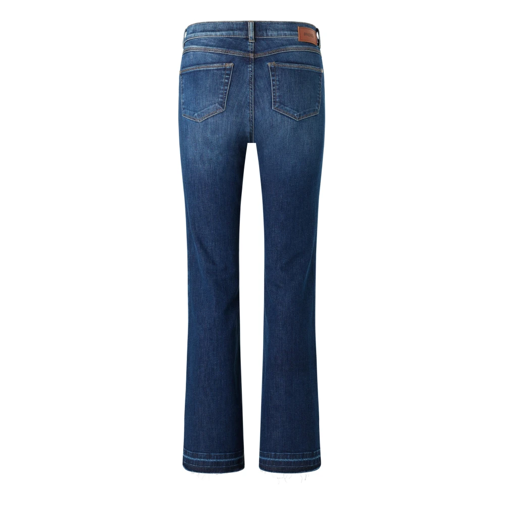 Angels Flared Fringe Jeans Blue Dames
