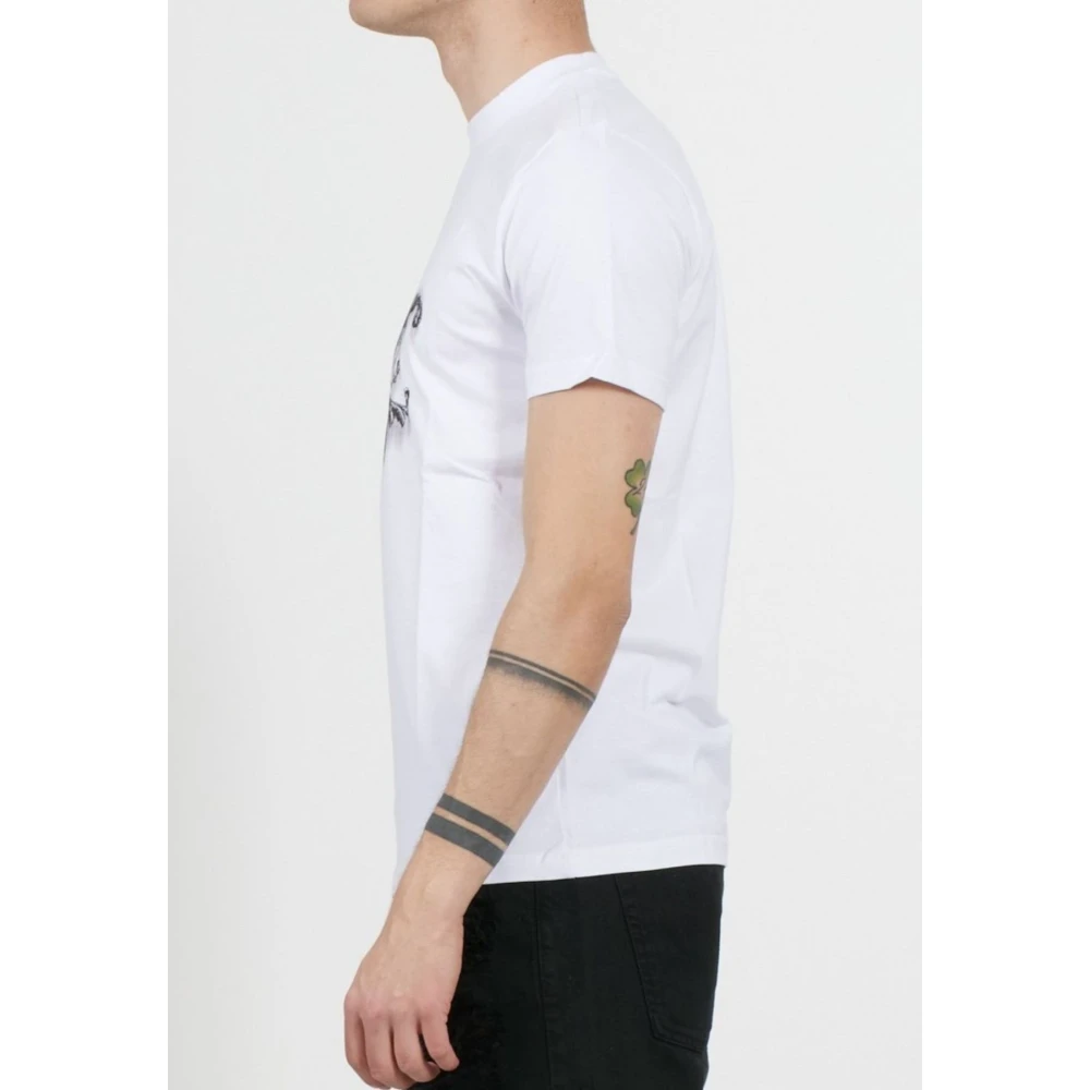 John Richmond Heren Engel T-Shirt White Heren