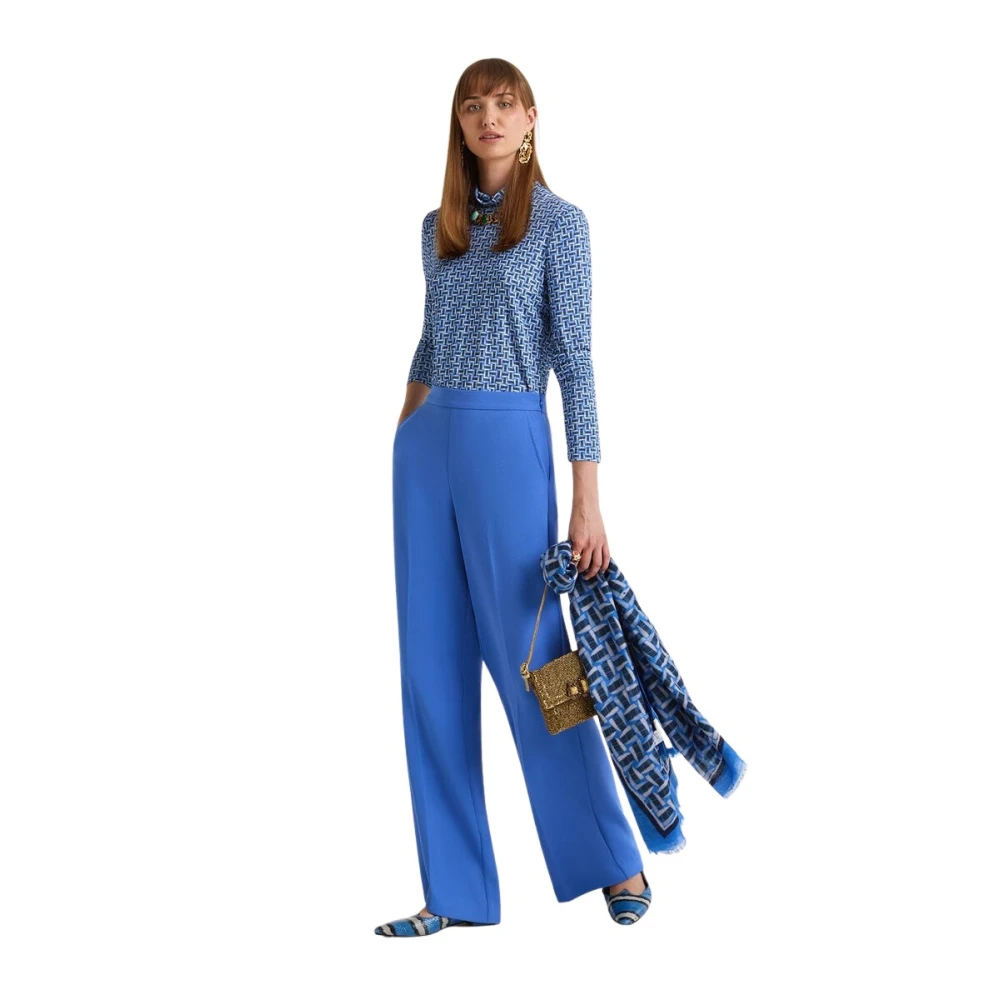 Maliparmi Donna Blu Pantaloni, M, New,