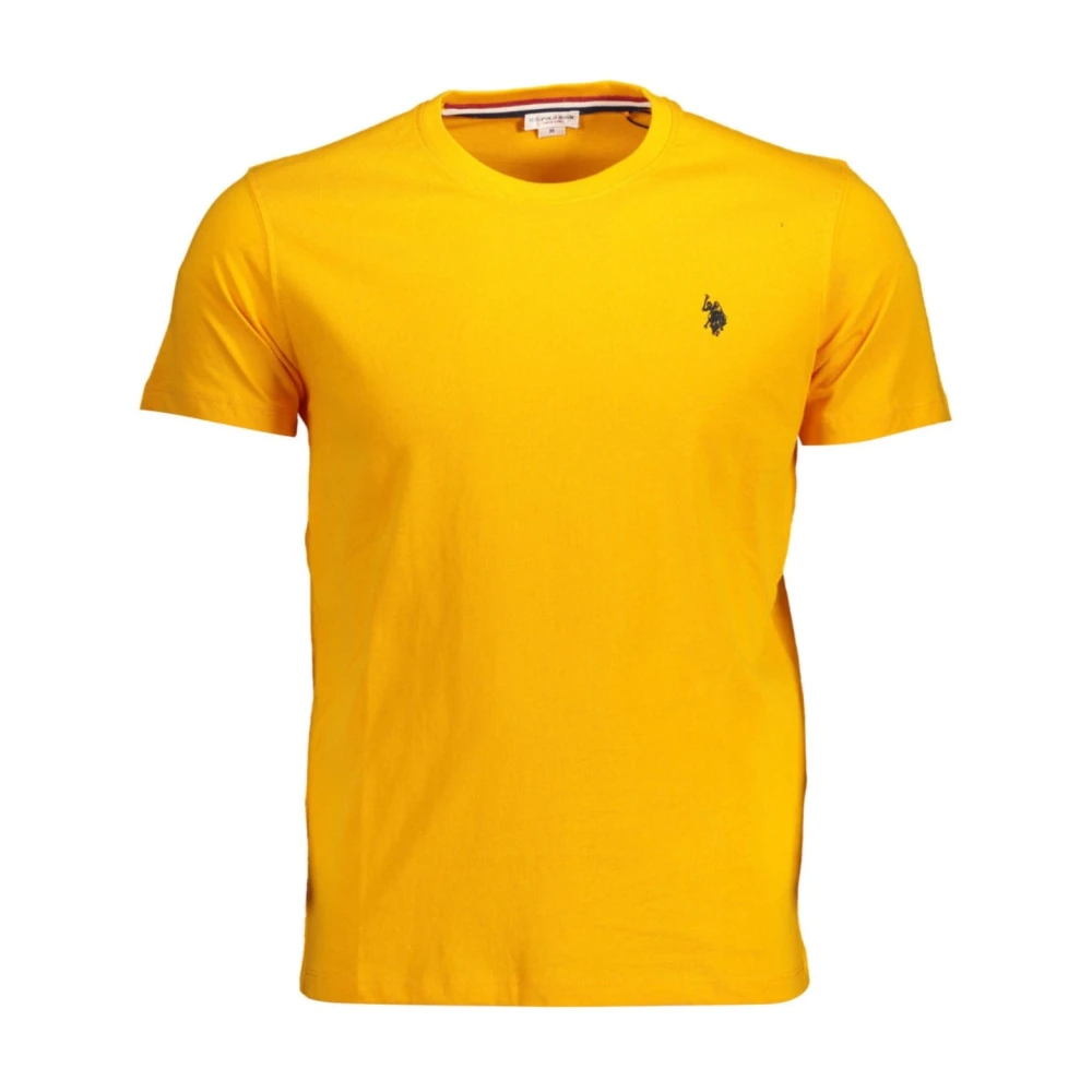 U.s. Polo Assn. Hombre Amarillo Camisetas, Talla: S