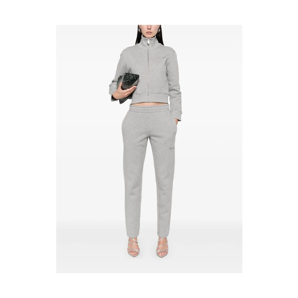 The Attico Heather Grey Elastische Taillebroek Gray Dames