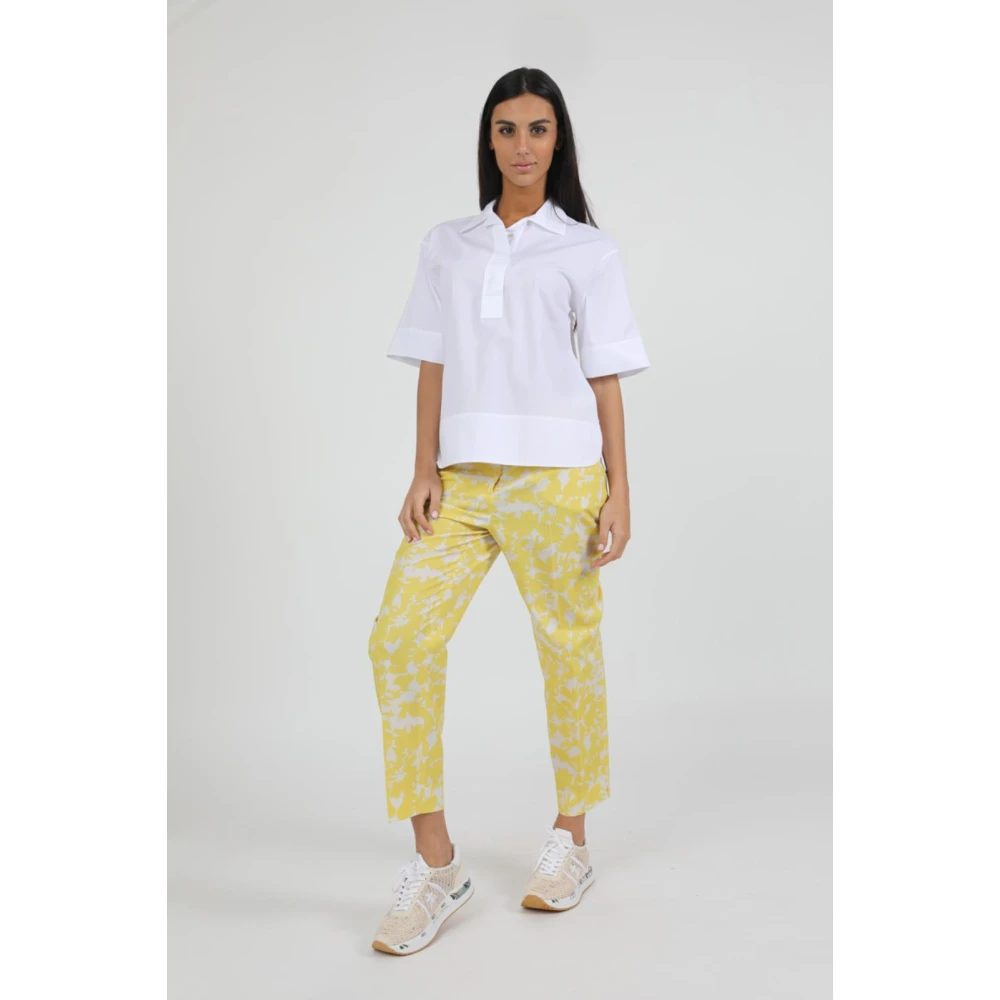 Via Masini 80 Stijlvolle Broek Yellow Dames