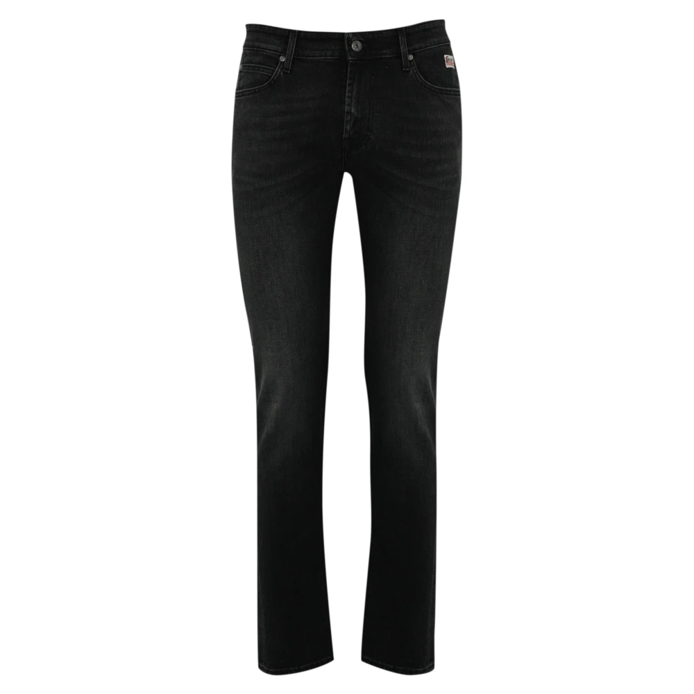 Roy Roger's Zwarte Denim Slim Fit Broek Black Heren