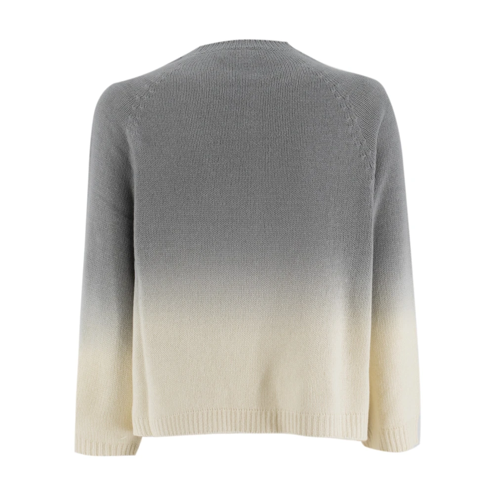 Fabiana Filippi Platinum Oversized Crew-Neck Sweater Gray Dames