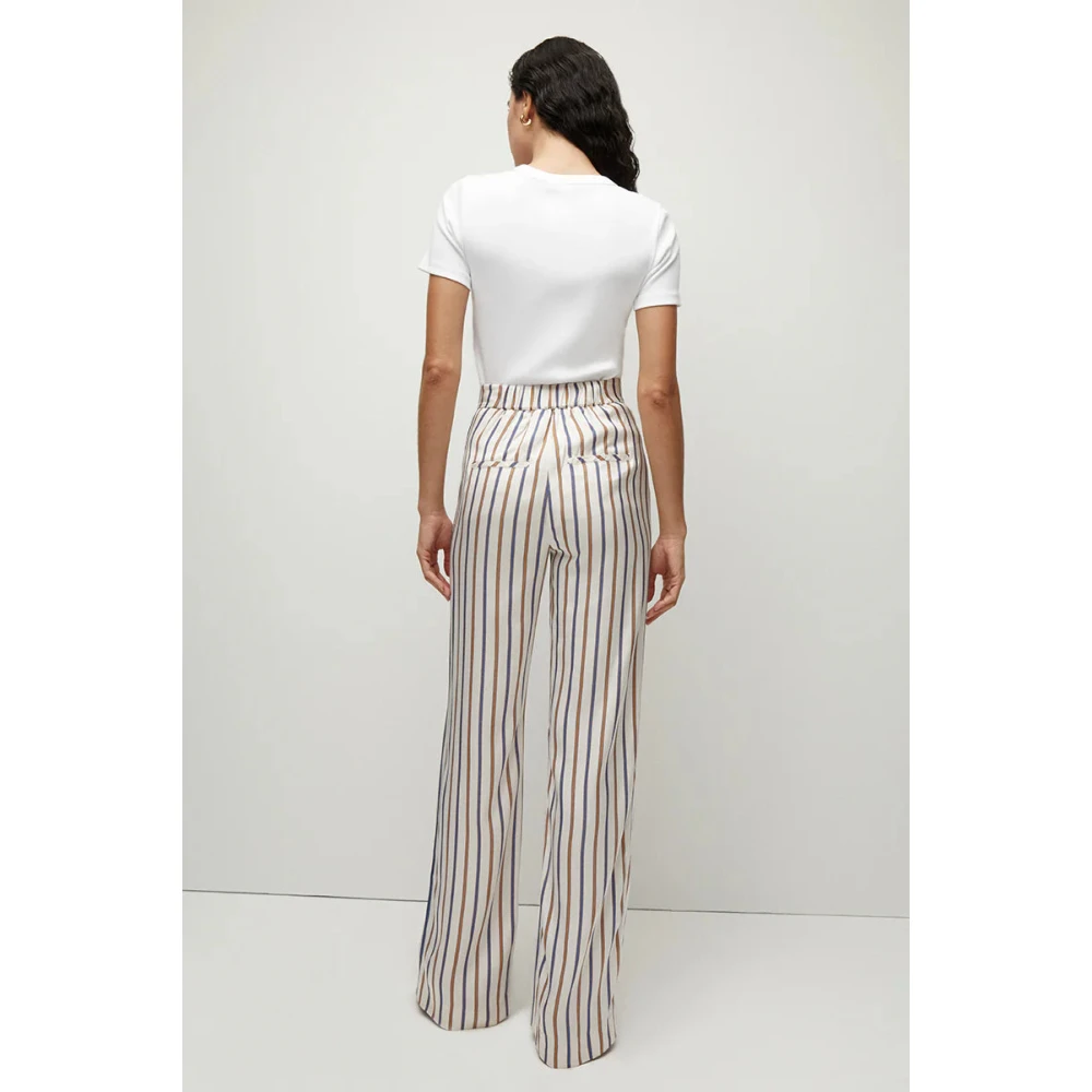 Veronica Beard Geribbeld T-shirt met Logozak White Dames